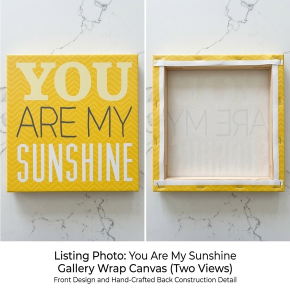 Source Unknown Other - Yellow 'You Are My Sunshine' Canvas Art